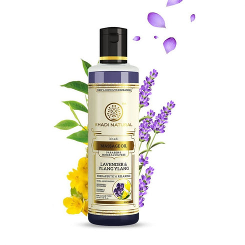 Khadi Natural Lavender And Ylang Ylang massage Oil Paraben And Mineral Oil Free